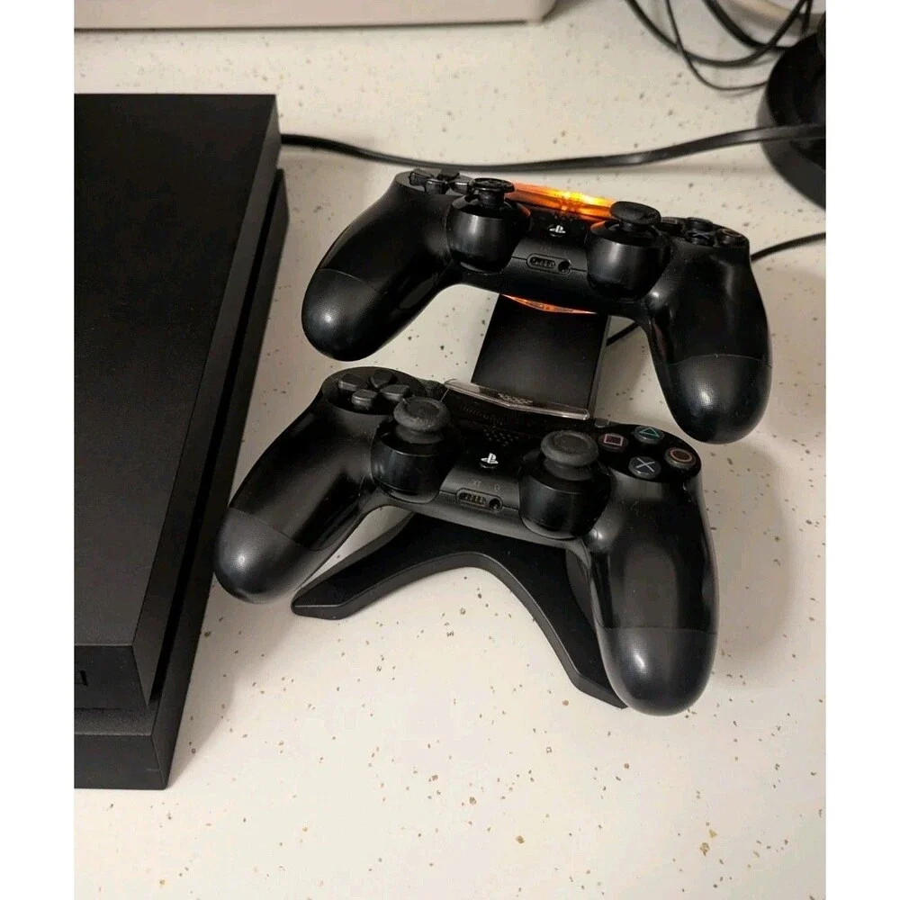 PS4 Console 500GB w/ 2 Controllers & Charging Station HDMI & Power Cord